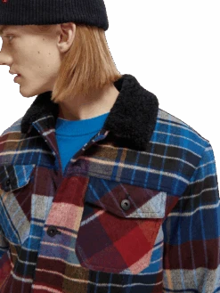 Scotch & Soda Sherpa-Lined Trucker Jacket -Scotch & Soda 172057 Combo 20A MDL DTL1