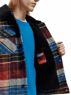 Scotch & Soda Sherpa-Lined Trucker Jacket -Scotch & Soda 172057 Combo 20A MDL DTL2