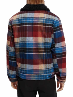 Scotch & Soda Sherpa-Lined Trucker Jacket -Scotch & Soda 172057 Combo 20A NHD BCK