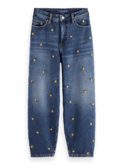 Scotch & Soda The Tide High-Rise Embroidered Balloon Fit Jeans -Scotch & Soda 172196 Love 20In FNT