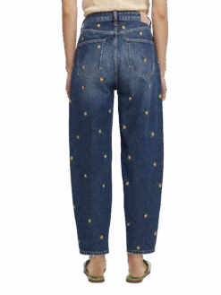 Scotch & Soda The Tide High-Rise Embroidered Balloon Fit Jeans -Scotch & Soda 172196 Love 20In NHD BCK