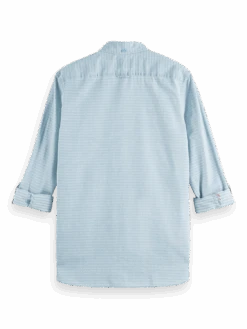 Scotch & Soda Regular Fit Denim Shirt With Sleeve Adjustment -Scotch & Soda 172230 Bleached 20Indigo BCK