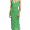Scotch & Soda Knitted Pointelle V-Neck Midi Dress -Scotch & Soda 172301 Bright 20Parakeet NHD CRP