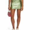 Scotch & Soda Metallic Leather Mini Skirt -Scotch & Soda 172330 Fresh 20Mint NHD CRP