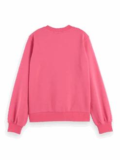 Scotch & Soda Crewneck Artwork Sweatshirt -Scotch & Soda 172376 Pink 20Punch BCK