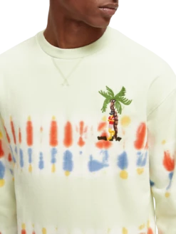 Scotch & Soda Organic Cotton Tie-Dye Sweatshirt 14 Scotch & Soda Organic Cotton Tie-Dye Sweatshirt -Scotch & Soda 172458 Mint 20Tie 20Dye NHD DTL1
