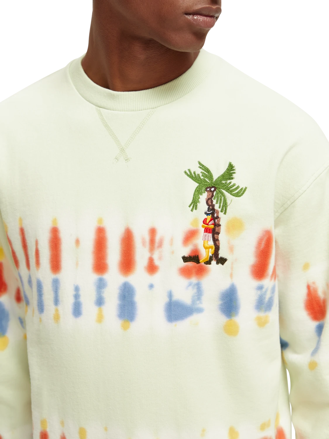 Scotch & Soda Organic Cotton Tie-Dye Sweatshirt 6 Scotch & Soda Organic Cotton Tie-Dye Sweatshirt - Image 4