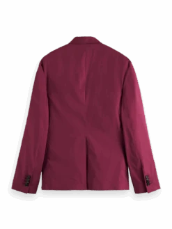 Scotch & Soda Lightweight Double-Breasted Blazer -Scotch & Soda 172689 Dahlia BCK