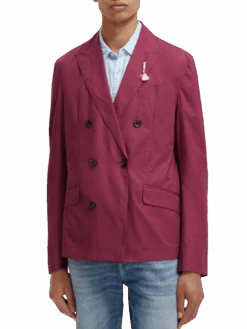 Scotch & Soda Lightweight Double-Breasted Blazer
