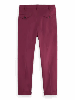 Scotch & Soda Loose Tapered-Fit Pleated Chino -Scotch & Soda 172691 Dahlia BCK