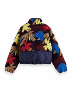 Scotch & Soda Teddy Fleece Anorak Jacket 16 Scotch & Soda Teddy Fleece Anorak Jacket -Scotch & Soda 172704 Flower 20Camo BCK