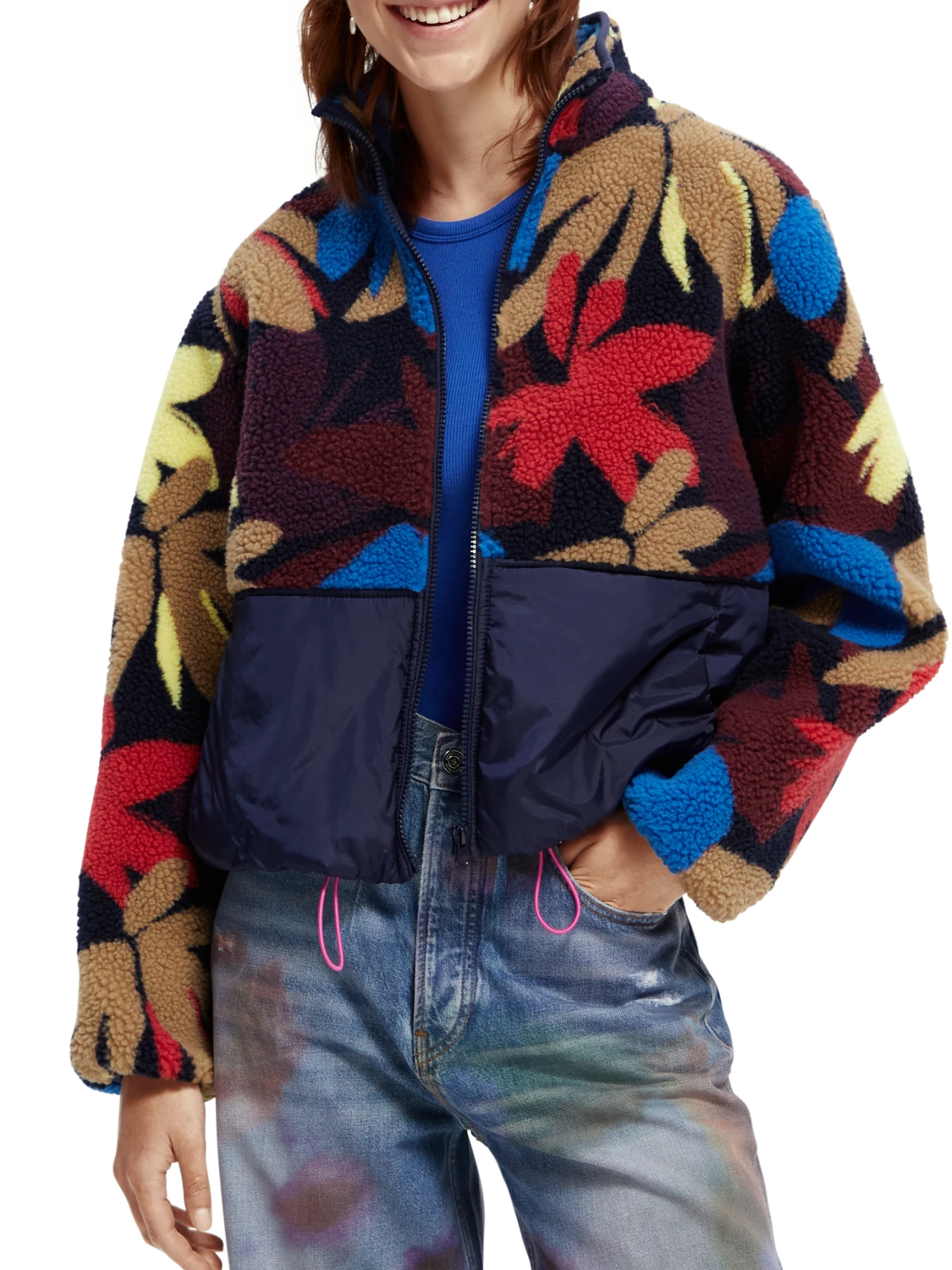 Scotch & Soda Teddy Fleece Anorak Jacket 3 Scotch & Soda Teddy Fleece Anorak Jacket