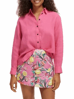 Scotch & Soda Oversized Linen Shirt