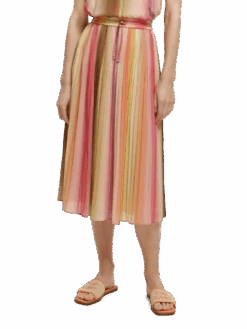 Scotch & Soda Pleated Midi Skirt