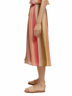 Scotch & Soda Pleated Midi Skirt -Scotch & Soda 172806 Rainbow 20Ombre NHD SDE