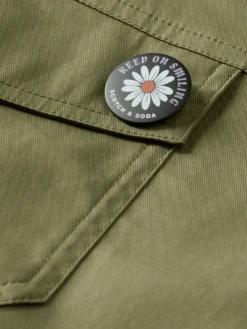 Scotch & Soda Long-Sleeved Utility Playsuit -Scotch & Soda 172820 Olive 20Green DTL6