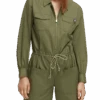 Scotch & Soda Long-Sleeved Utility Playsuit -Scotch & Soda 172820 Olive 20Green NHD CRP