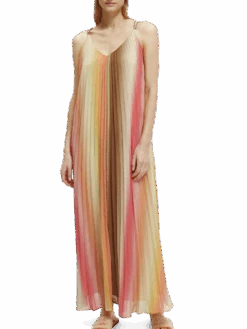 Scotch & Soda Pleated Maxi Strap Dress