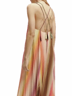 Scotch & Soda Pleated Maxi Strap Dress 20 Scotch & Soda Pleated Maxi Strap Dress -Scotch & Soda 172821 Rainbow 20Ombre NHD DTL2
