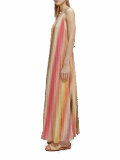 Scotch & Soda Pleated Maxi Strap Dress 21 Scotch & Soda Pleated Maxi Strap Dress -Scotch & Soda 172821 Rainbow 20Ombre NHD SDE