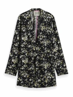 Scotch & Soda Printed Draped Blazer