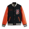 Scotch & Soda Leather College Bomber -Scotch & Soda 172878 0002 1 27fc4283 e97d 4ec5 a43a 02d1ea613da7