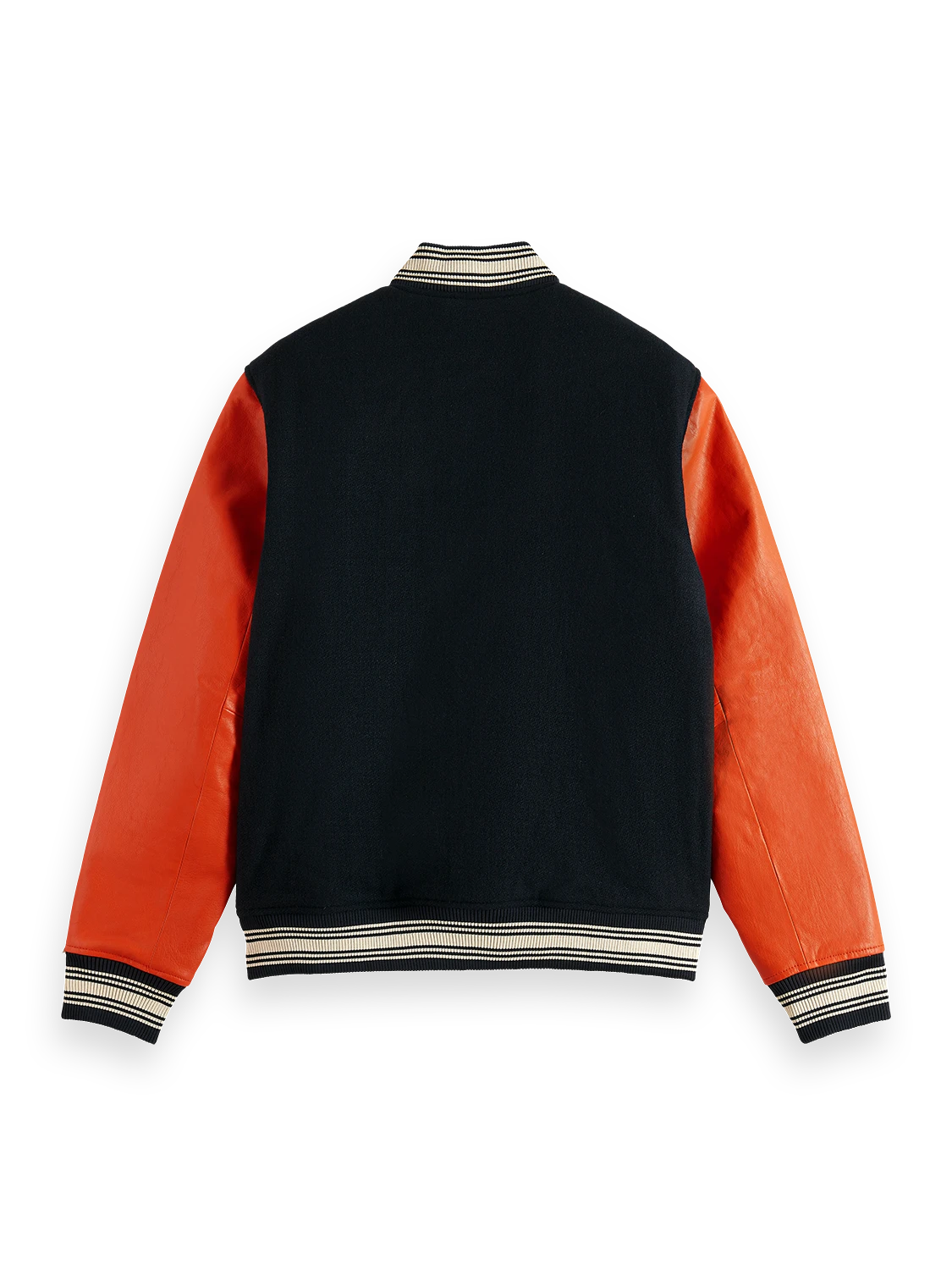 Scotch & Soda Leather College Bomber 4 Scotch & Soda Leather College Bomber - Image 2