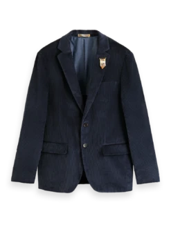 Scotch & Soda Single-Breasted Corduroy Blazer