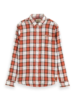 Scotch & Soda Flannel Shirt With Contrast Roll Up Sleeves -Scotch & Soda 172938 6501 3 e39a6115 032e 43e3 a9a1 2dae68f5e96f