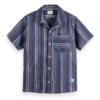 Scotch & Soda Structured Short Sleeve Stripe Shirt -Scotch & Soda 172967 6541 1 f6f1aa50 7a93 4cc3 ace4 663670695fbf