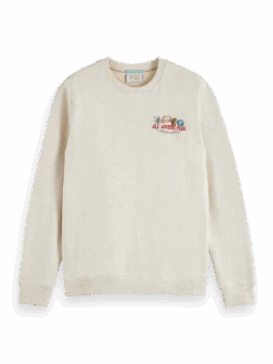Scotch & Soda Embroidered Neps Sweatshirt