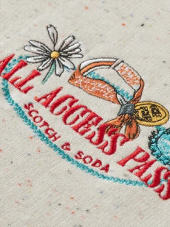 Scotch & Soda Embroidered Neps Sweatshirt -Scotch & Soda 1729970001 3 3795aac4 9404 40ba 87d0 45e10631f681