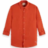 Scotch & Soda Linen Shirt With Sleeve Roll-Up 2 Scotch & Soda Linen Shirt With Sleeve Roll-Up -Scotch & Soda 173077 6207 1 3bbbd766 bea2 4993 894e a0dd954c124f
