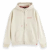 Scotch & Soda Unisex Organic Cotton Zip-Thru Hoodie