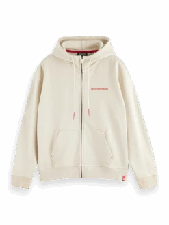 Scotch & Soda Unisex Organic Cotton Zip-Thru Hoodie