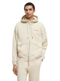 Scotch & Soda Unisex Organic Cotton Zip-Thru Hoodie -Scotch & Soda 173097 0135 4 5d128d8c d950 4a24 aa24 167f7a08c490