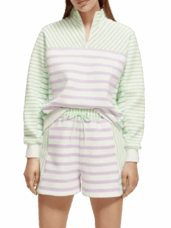 Scotch & Soda Relaxed Fit Half-Zip Sweatshirt