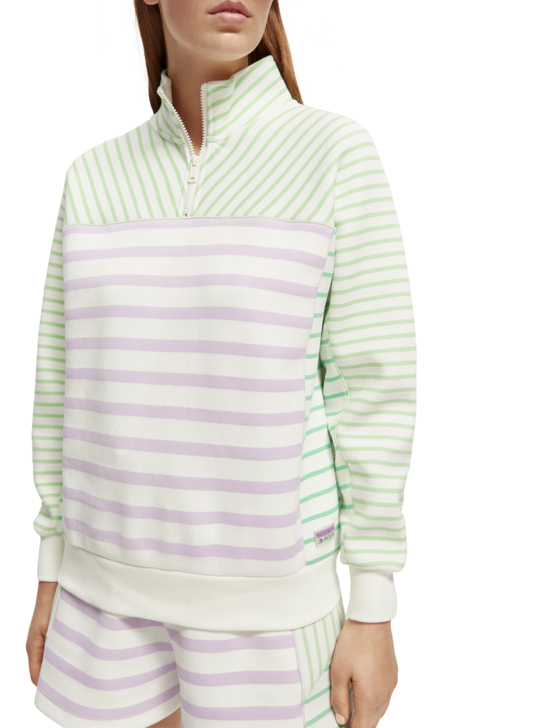 Scotch & Soda Relaxed Fit Half-Zip Sweatshirt 6 Scotch & Soda Relaxed Fit Half-Zip Sweatshirt - Image 4