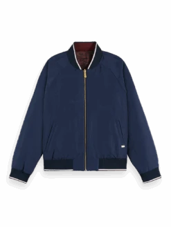 Scotch & Soda Feather Printed Reversible Bomber Jacket -Scotch & Soda 173126 6379 4 1f7d3ddb 17bd 4c90 b6a2 3f474fcba141