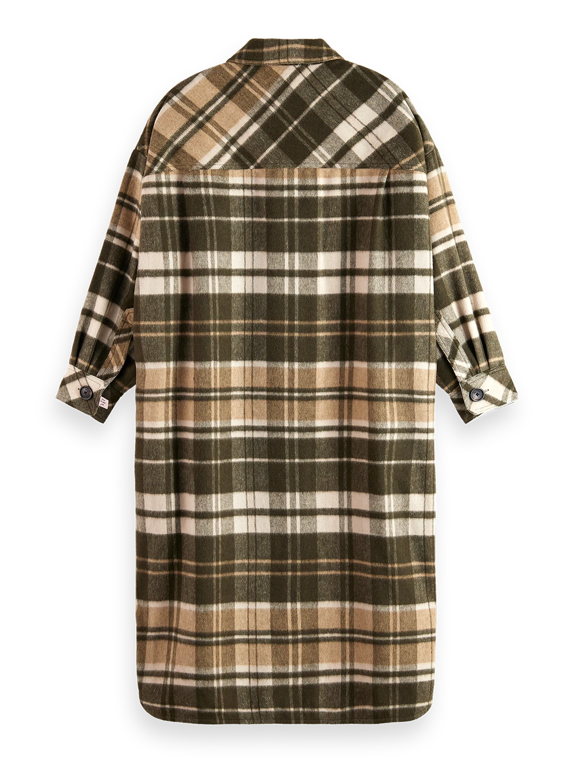 Scotch & Soda Wool Blend Check Long Shirt Jacket 5 Scotch & Soda Wool Blend Check Long Shirt Jacket - Image 3