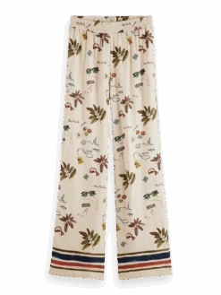 Scotch & Soda Gia Printed Wide Leg Pant