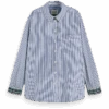 Scotch & Soda Oversized Striped Button Down Shirt -Scotch & Soda 173204 6405 1 f82df233 22bf 4981 96a1 e269c669a588