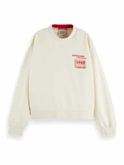 Scotch & Soda Printed Loose Fit Sweatshirt