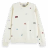 Scotch & Soda Music Embroidered Sweatshirt -Scotch & Soda 173252 6416 1 b0a50e5b d292 4972 808d b7a00bb95f8c