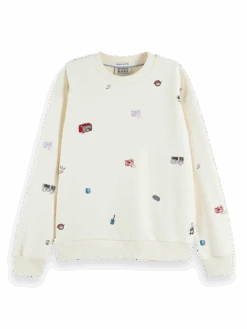 Scotch & Soda Music Embroidered Sweatshirt