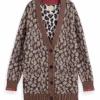 Scotch & Soda Animal Printed Jacquard Reversible Cardigan -Scotch & Soda 173335 2478 1 90ac1165 a96b 4891 8efb fa8ad314179d