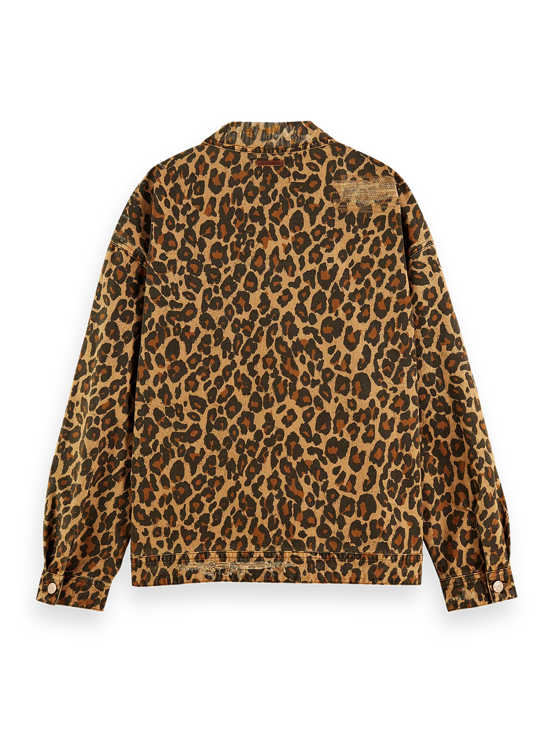 Scotch & Soda Leopard Print Boyfriend Fit Workwear Jacket 4 Scotch & Soda Leopard Print Boyfriend Fit Workwear Jacket - Image 2