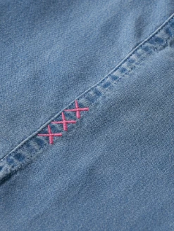 Scotch & Soda Lace Up Denim Washed Shirt -Scotch & Soda 173445 0089 3 bf00bc07 ae80 4431 898e a277dd3539d7