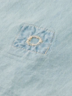 Scotch & Soda Lightweight Denim Shirt With Heavy Wash And Repair Details -Scotch & Soda 173529 0727 3 c5ffe4db a3e0 4481 ac11 1441ee3aa72e