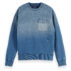 Scotch & Soda Washed Indigo Sweat With Artworks -Scotch & Soda 174062 0089 1 3091e009 0828 4cde a283 f9de16d42ec6